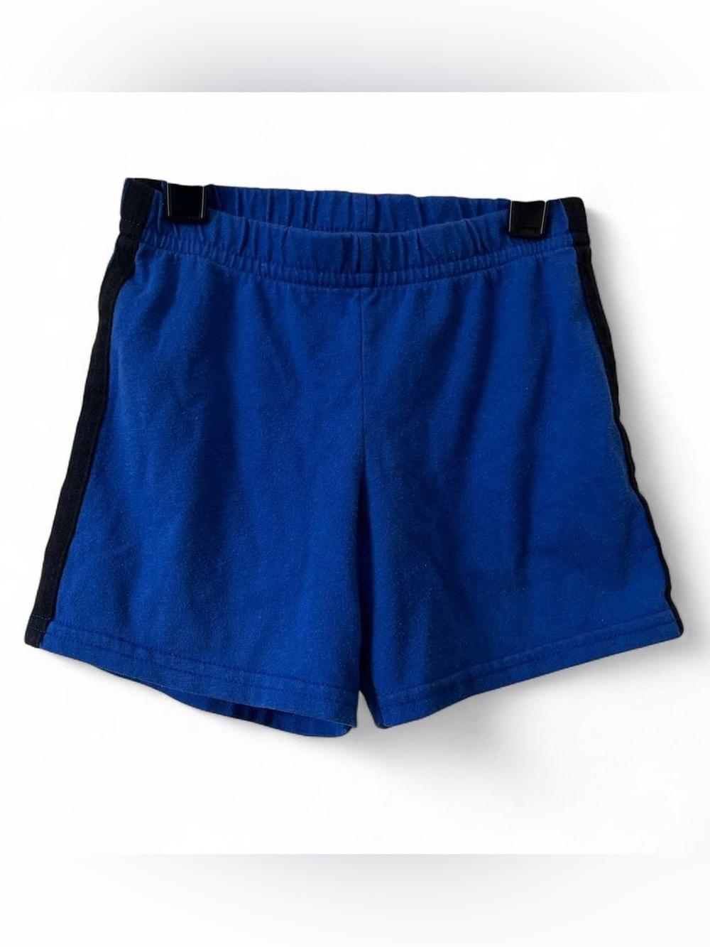 24M Shorts Jersey Knit Royal Blue Black Stretch Waist Garanimals Summer Unisex